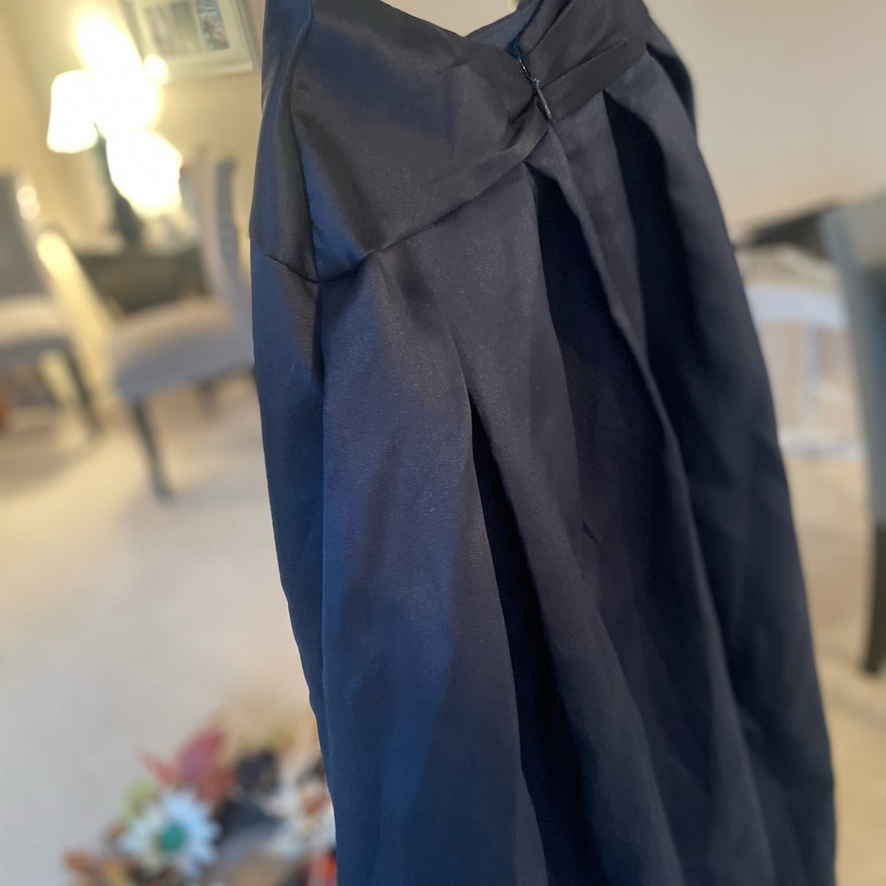 Full length formal navy skirt
